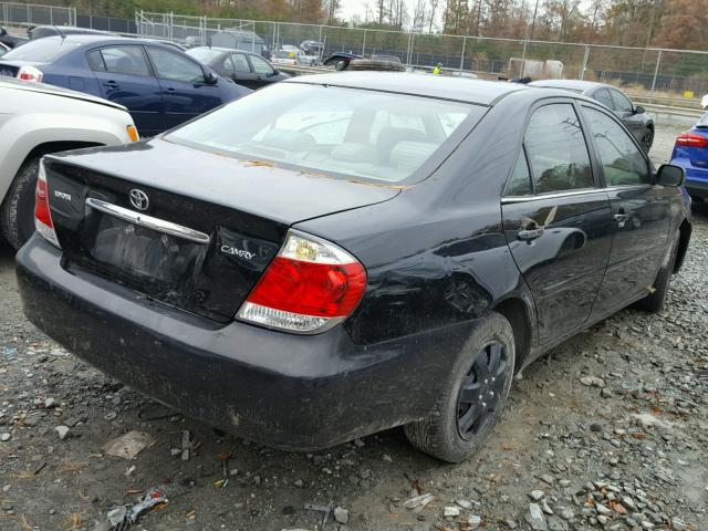 4T1BE32K65U016550 - 2005 TOYOTA CAMRY LE BLACK photo 4