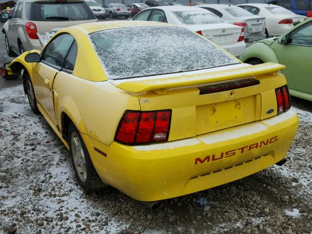 1FAFP40473F333979 - 2003 FORD MUSTANG YELLOW photo 3