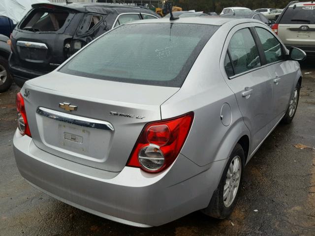 1G1JC5SH5D4148700 - 2013 CHEVROLET SONIC LT SILVER photo 4