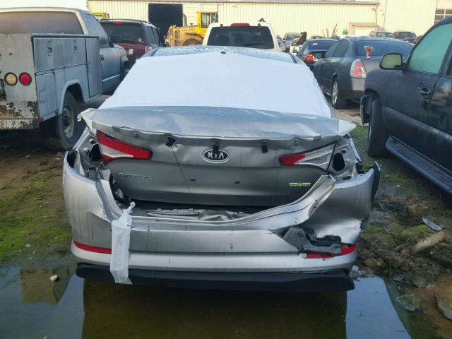 KNAGM4AD7C5017488 - 2012 KIA OPTIMA HYB SILVER photo 9