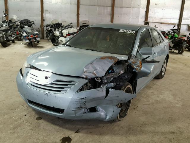 4T1BE46K78U762154 - 2008 TOYOTA CAMRY BLUE photo 2