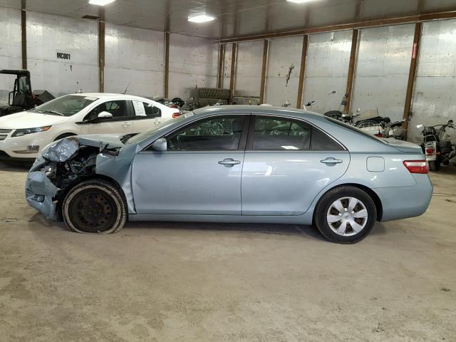 4T1BE46K78U762154 - 2008 TOYOTA CAMRY BLUE photo 9