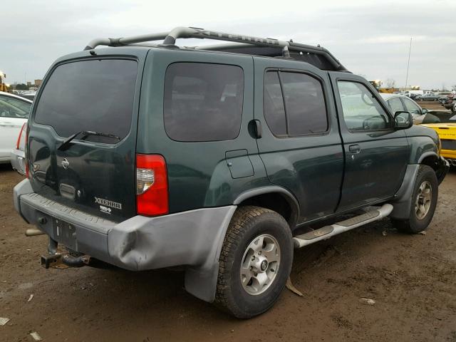 5N1ED28Y7YC548731 - 2000 NISSAN XTERRA XE GREEN photo 4