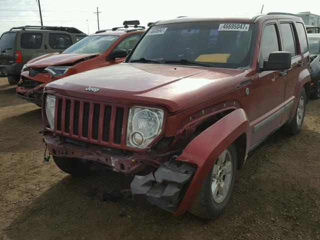 1C4PJMAK9CW122182 - 2012 JEEP LIBERTY SP RED photo 2