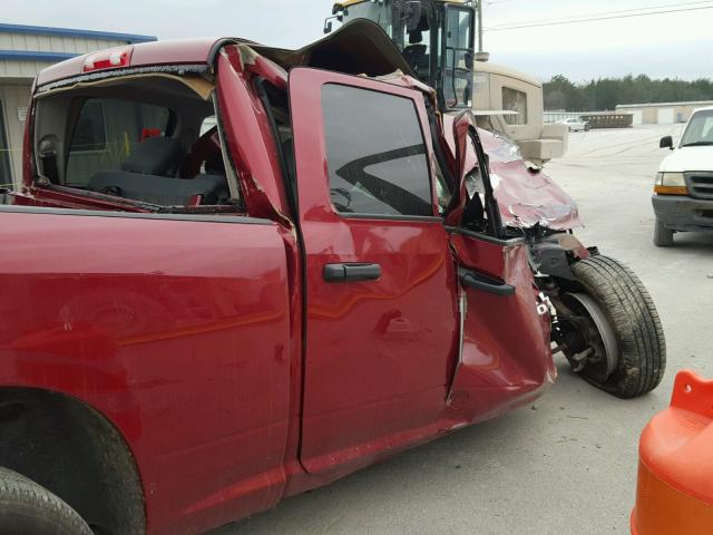 1C6RR7FT6ES226750 - 2014 RAM 1500 ST MAROON photo 10