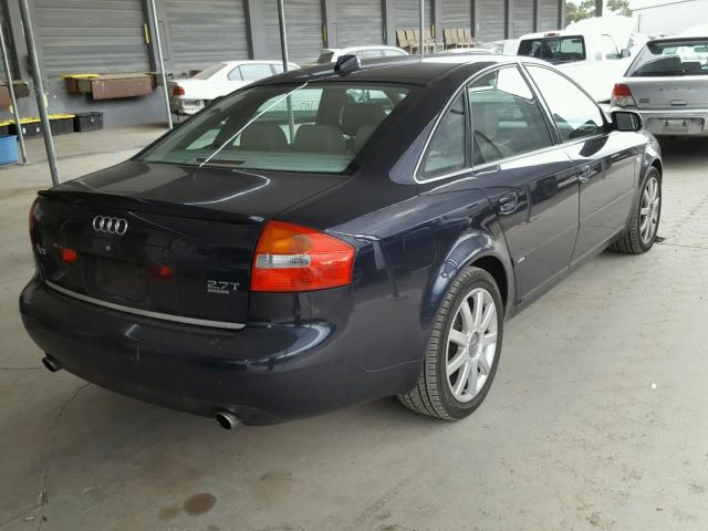 WAUCD64B14N103000 - 2004 AUDI A6 BLACK photo 4