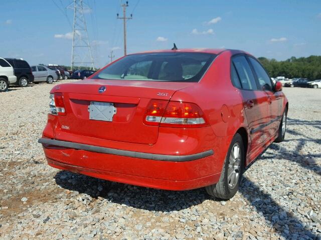 YS3FD49Y661017542 - 2006 SAAB 9-3 BASE RED photo 4