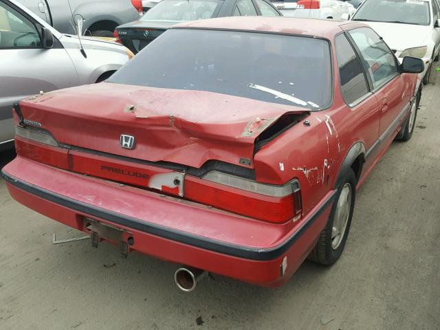 JHMBA4231MC024427 - 1991 HONDA PRELUDE SI RED photo 4