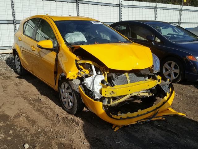 JTDKDTB38F1098655 - 2015 TOYOTA PRIUS C YELLOW photo 1