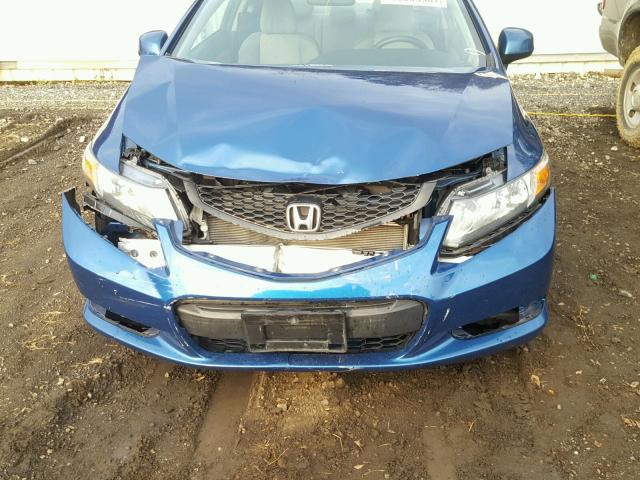 2HGFG3B83CH502934 - 2012 HONDA CIVIC EX BLUE photo 7