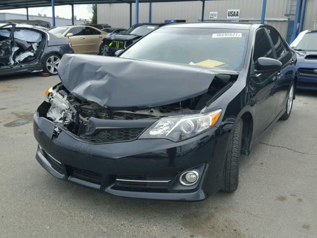 4T1BF1FKXDU658425 - 2013 TOYOTA CAMRY L BLACK photo 2