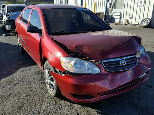 1NXBR32E58Z013836 - 2008 TOYOTA COROLLA CE RED photo 1