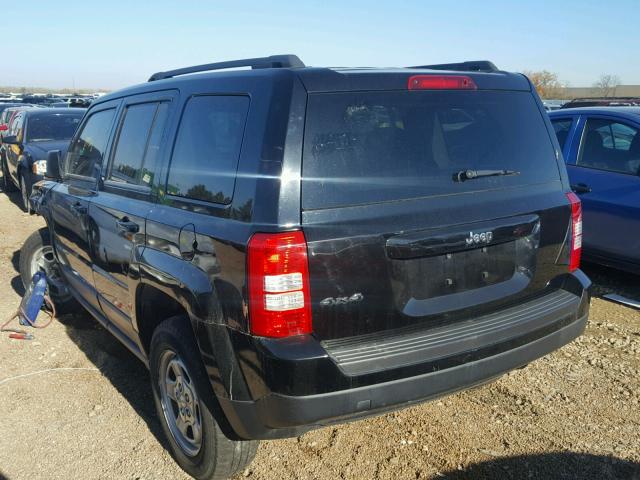 1C4NJRBB9DD262989 - 2013 JEEP PATRIOT SP BLACK photo 3