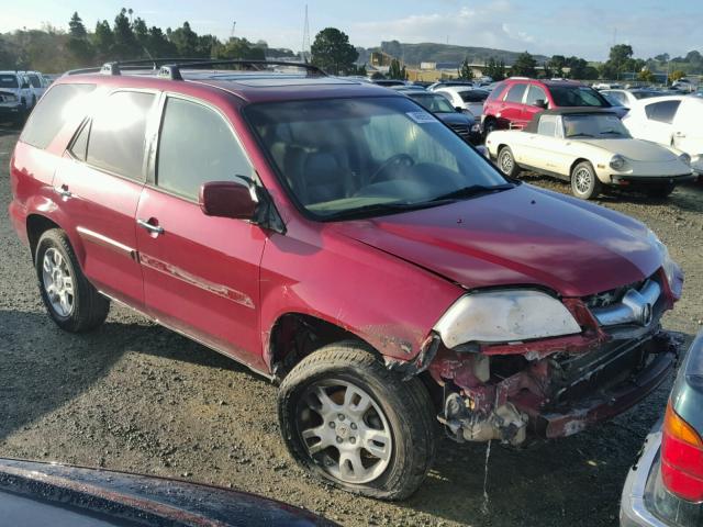 2HNYD18834H507428 - 2004 ACURA MDX TOURIN RED photo 1