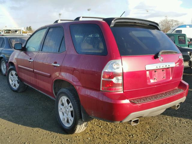 2HNYD18834H507428 - 2004 ACURA MDX TOURIN RED photo 3