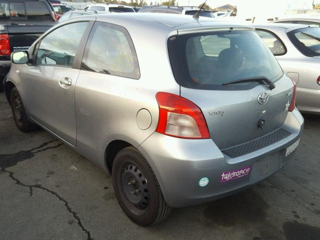 JTDJT923275052394 - 2007 TOYOTA YARIS GRAY photo 3