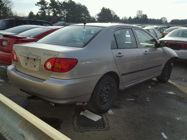 1NXBR32E93Z049148 - 2003 TOYOTA COROLLA CE TAN photo 4