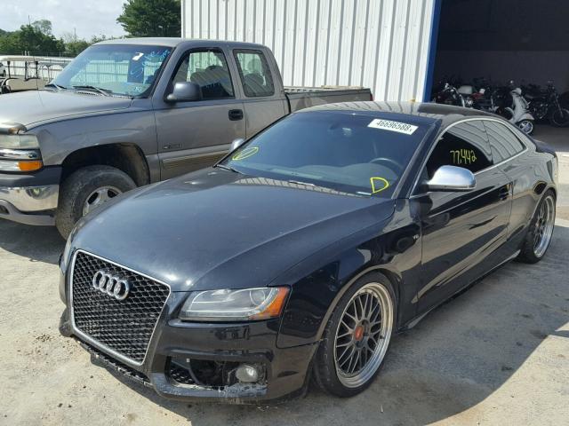 WAURV78T99A041957 - 2009 AUDI S5 QUATTRO BLACK photo 2