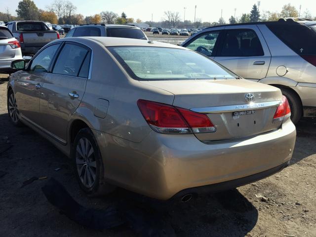 4T1BK3DB1BU394020 - 2011 TOYOTA AVALON BAS TAN photo 3