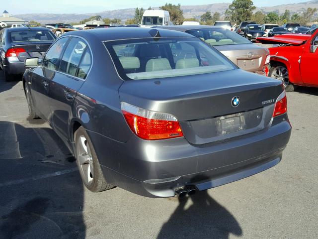 WBANA73554B808970 - 2004 BMW 530 I GRAY photo 3