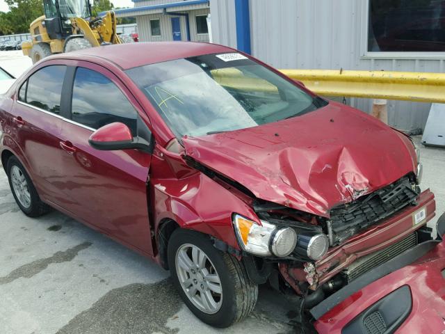 1G1JC5SB9C4211548 - 2012 CHEVROLET SONIC LT RED photo 1