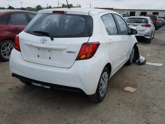 VNKKTUD3XHA074907 - 2017 TOYOTA YARIS L WHITE photo 4