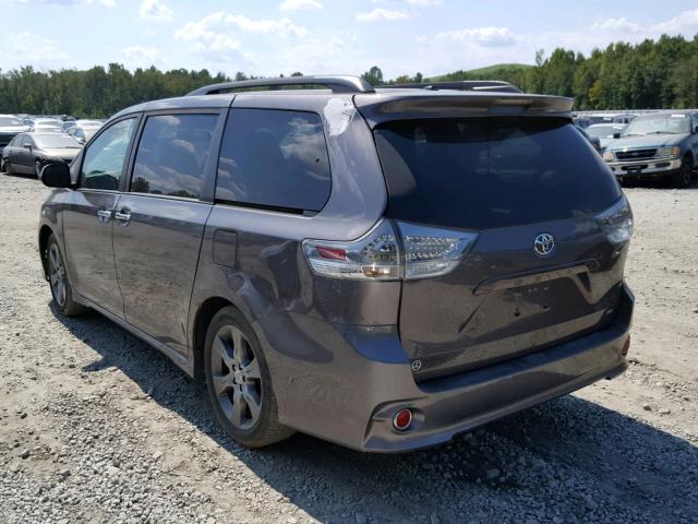 5TDXK3DCXFS607575 - 2015 TOYOTA SIENNA SPO GRAY photo 3