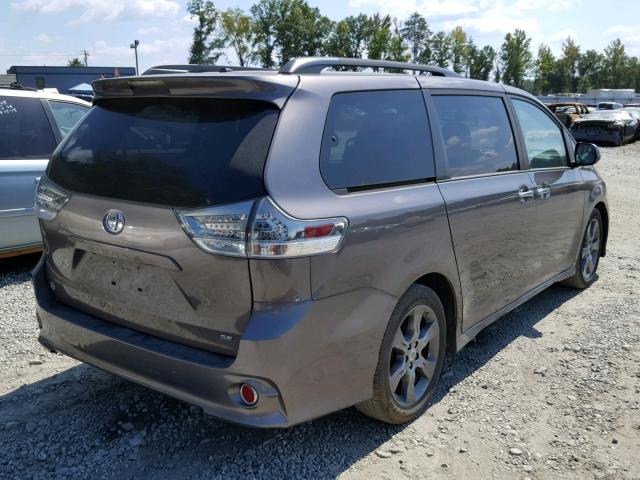 5TDXK3DCXFS607575 - 2015 TOYOTA SIENNA SPO GRAY photo 4