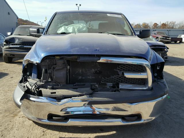 1D7RV1CT0BS552857 - 2011 DODGE RAM 1500 BLUE photo 9