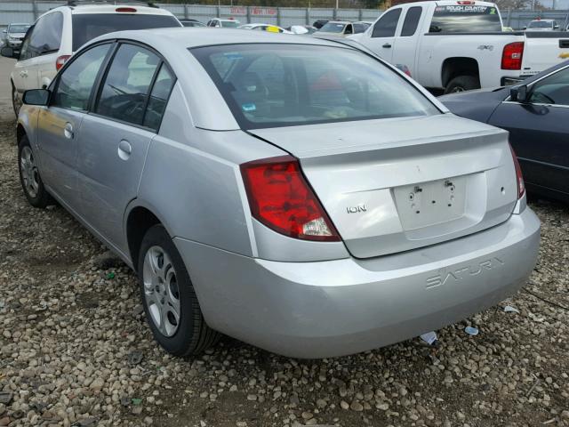 1G8AJ52F04Z197439 - 2004 SATURN ION LEVEL SILVER photo 3