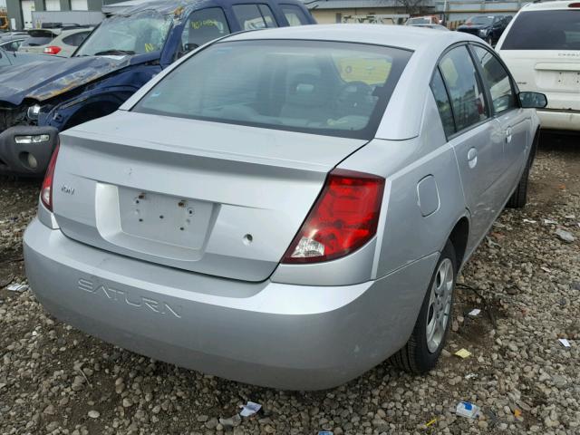 1G8AJ52F04Z197439 - 2004 SATURN ION LEVEL SILVER photo 4