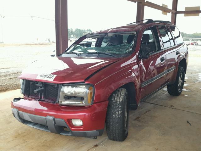 1GNDS13S922130517 - 2002 CHEVROLET TRAILBLAZE RED photo 2