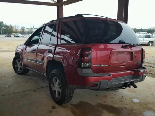 1GNDS13S922130517 - 2002 CHEVROLET TRAILBLAZE RED photo 3