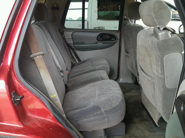 1GNDS13S922130517 - 2002 CHEVROLET TRAILBLAZE RED photo 6