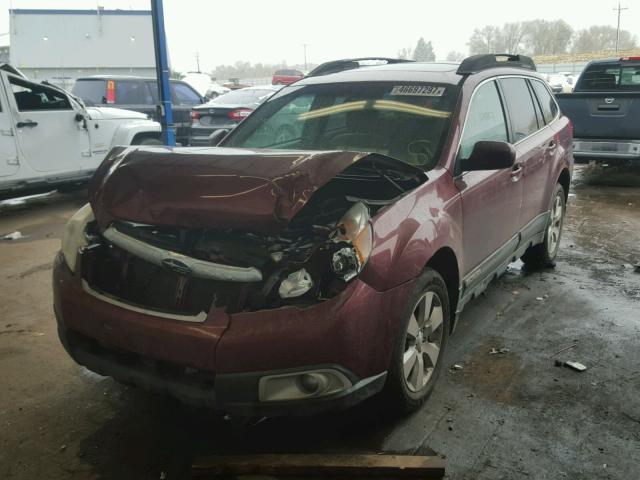 4S4BRBHC6B3356233 - 2011 SUBARU OUTBACK 2. MAROON photo 2