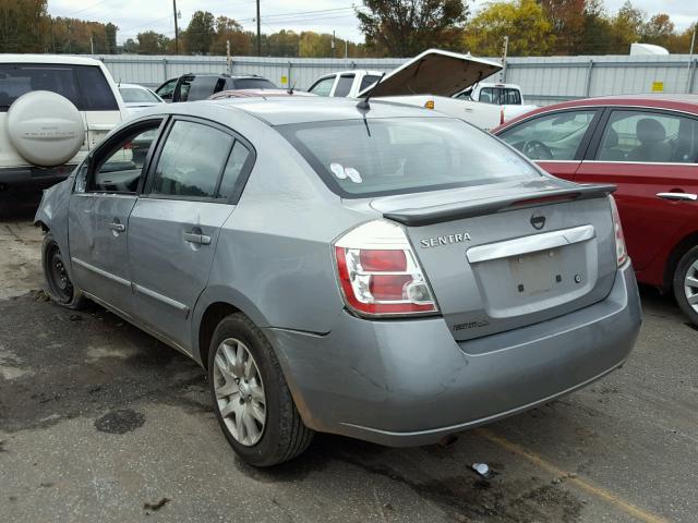 3N1AB6AP6BL633382 - 2011 NISSAN SENTRA 2.0 GRAY photo 3