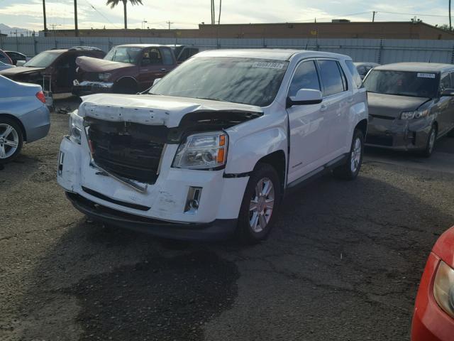 2GKALMEK0C6266292 - 2012 GMC TERRAIN SL WHITE photo 2