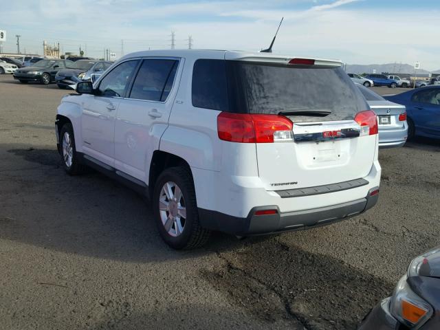 2GKALMEK0C6266292 - 2012 GMC TERRAIN SL WHITE photo 3