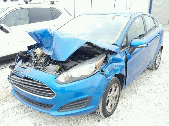 3FADP4BJ6EM114038 - 2014 FORD FIESTA SE BLUE photo 2