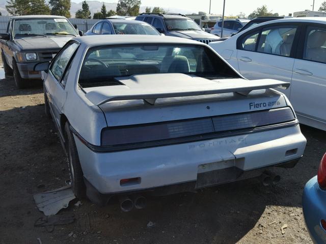 1G2PF3794GP244730 - 1986 PONTIAC FIERO SE SILVER photo 3