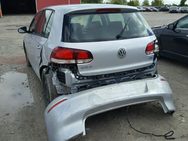 WVWDA7AJ0CW322069 - 2012 VOLKSWAGEN GOLF SILVER photo 3