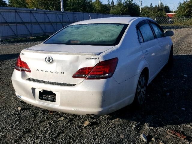 4T1BK36B68U266376 - 2008 TOYOTA AVALON XLS WHITE photo 4