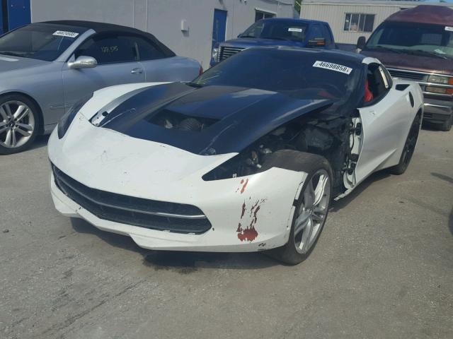 1G1YM2D71G5108398 - 2016 CHEVROLET CORVETTE S WHITE photo 2