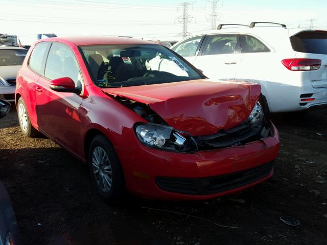 WVWBB7AJ9CW286046 - 2012 VOLKSWAGEN GOLF RED photo 1