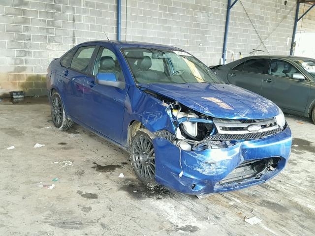 1FAHP3GN5AW167606 - 2010 FORD FOCUS SES BLUE photo 1