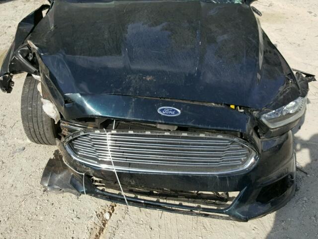 3FA6P0H79ER204414 - 2014 FORD FUSION BLUE photo 7