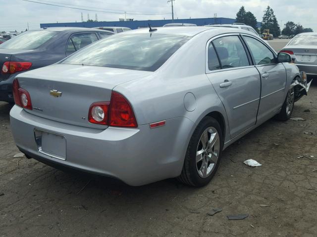 1G1ZH57B89F192596 - 2009 CHEVROLET MALIBU 1LT SILVER photo 4