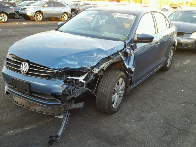 3VW2B7AJ3HM214389 - 2017 VOLKSWAGEN JETTA S 蓝色 照片 2