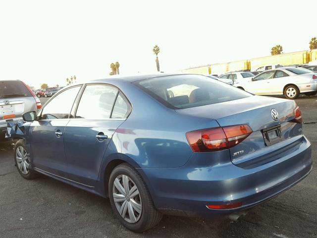 3VW2B7AJ3HM214389 - 2017 VOLKSWAGEN JETTA S 蓝色 照片 3