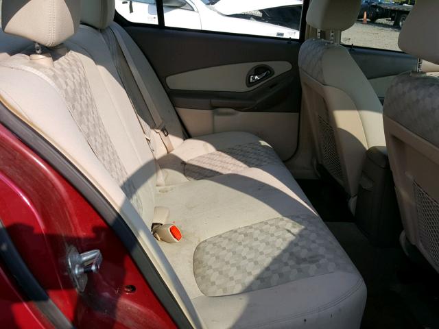 1G1ZT52855F328736 - 2005 CHEVROLET MALIBU LS Qırmızı foto 6